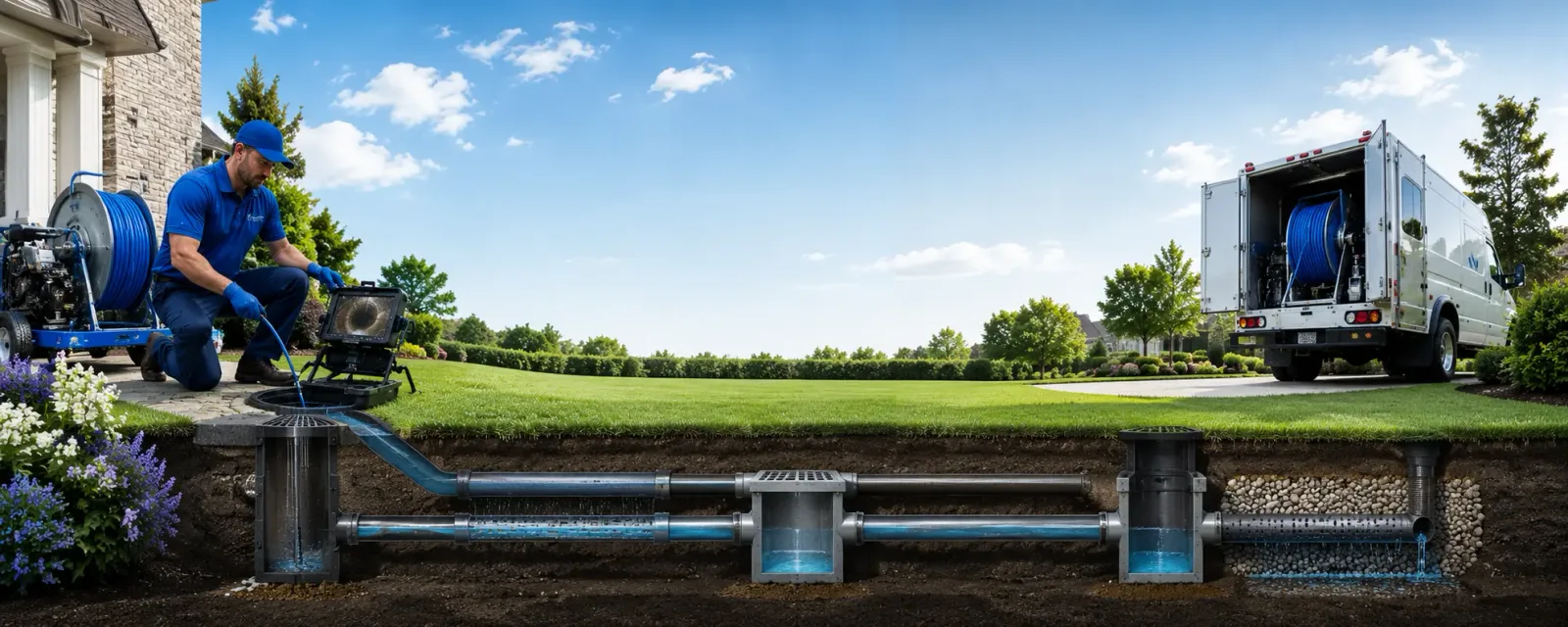 Outdoor drain cleaning information for Walnut Grove, MO